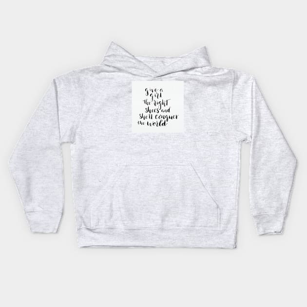 Empower women Kids Hoodie by lifeidesign